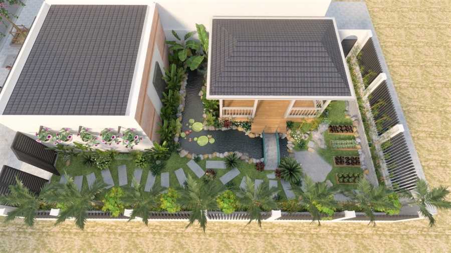 THIẾT KẾ CẢNH QUAN SÂN VƯỜN CẦN THƠ